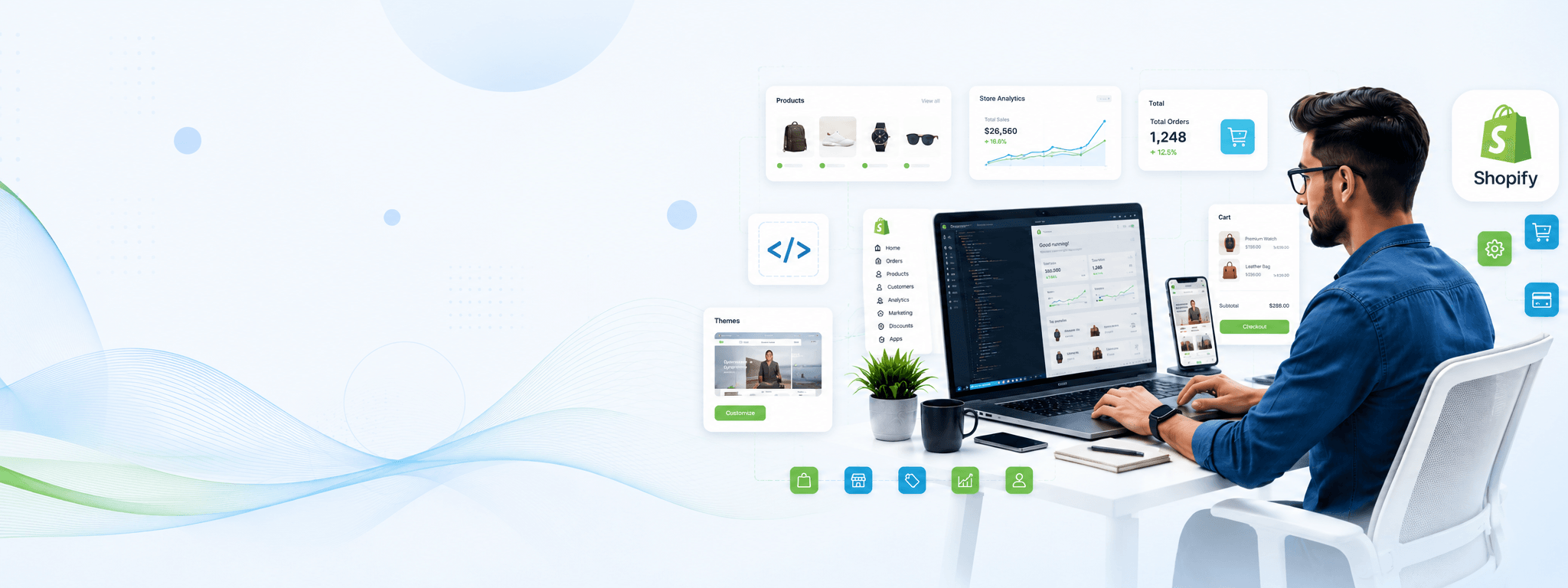 Svaapta Shopify benner website