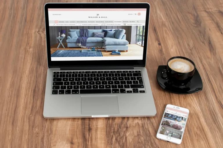 Willow & Hall (Ecommerce) – Handmade Luxury British Sofas & Beds